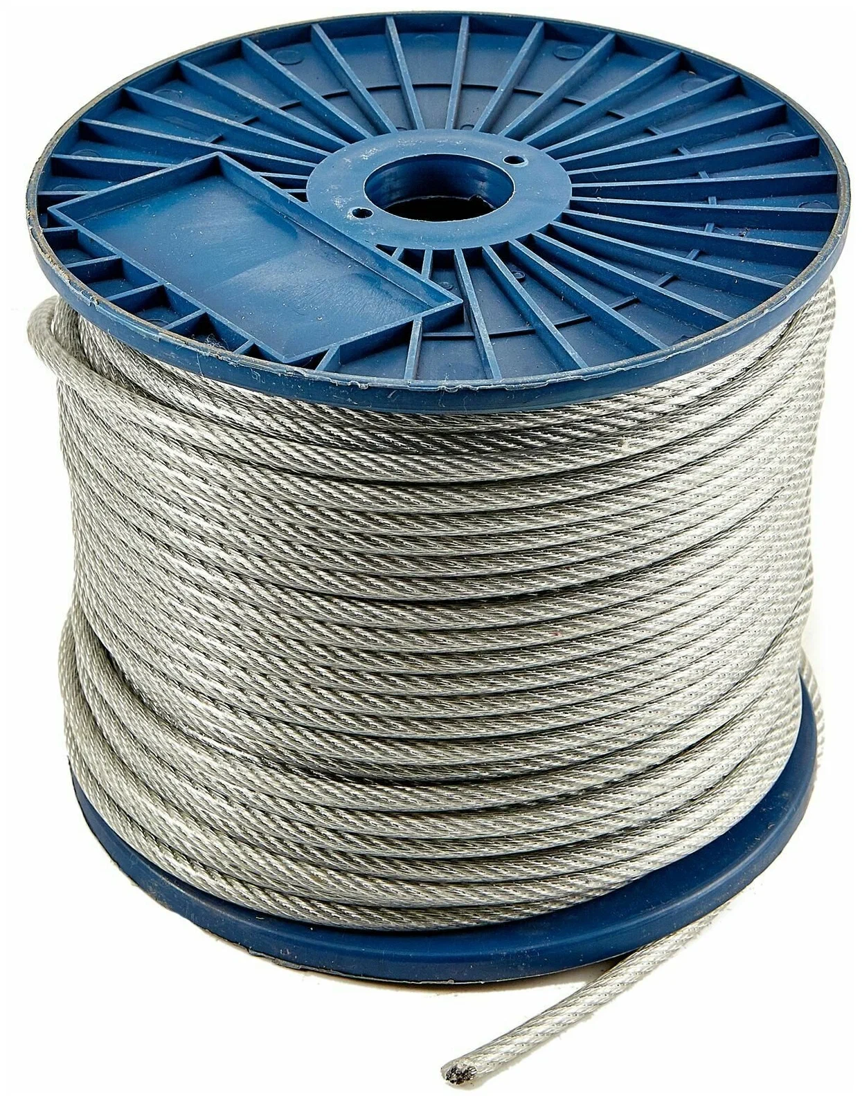 Трос для растяжки в оплетке ПВХ М10/8 DIN 3055 (бухта 100 м)