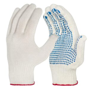 Перчатки х/б, х/б с ПВХ-точкой